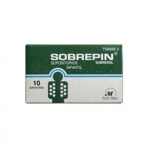 Sobrepin Infantil 100 Mg 10 Supositorios