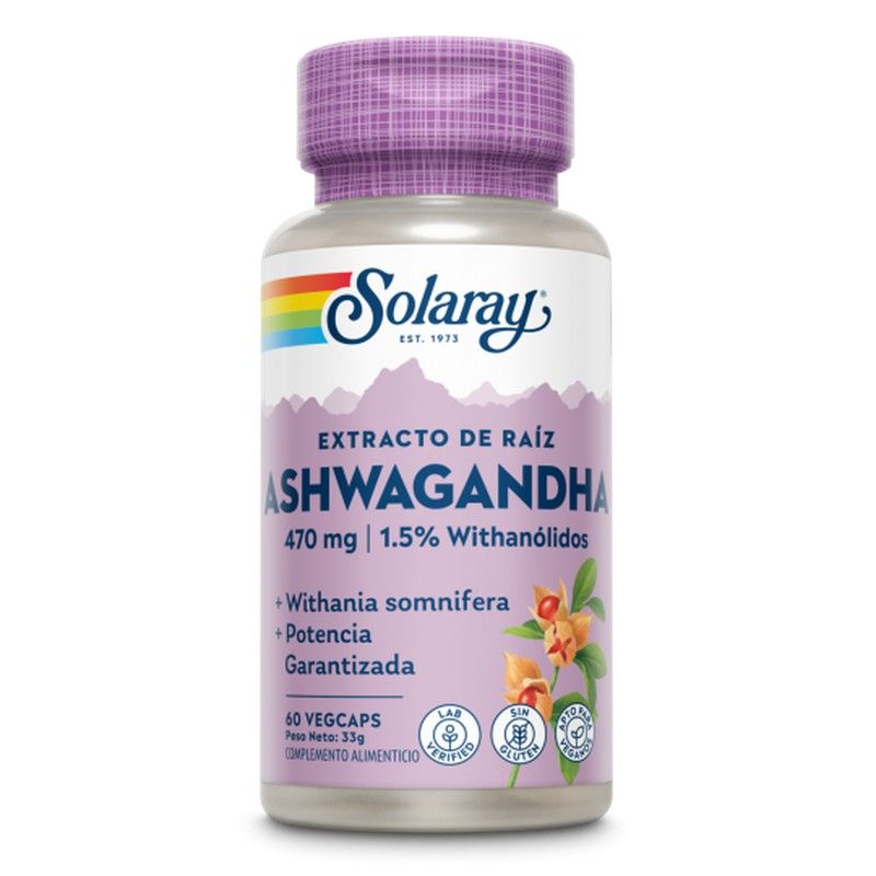 SOLARAY Ashwagandha-60 VegCaps