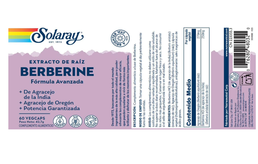 Solaray Berberine 60 Capsulas