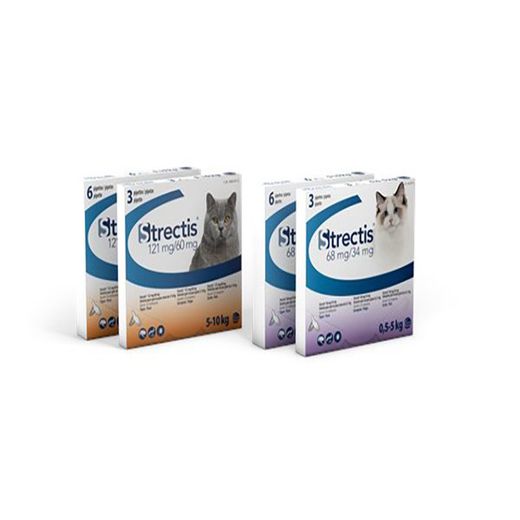 Strectis Pipetas Antiparasitarias Gatos 68mg/34mg 3 Pipetas