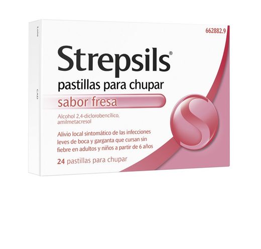 Strepsils 24 Pastillas Para Chupar Fresa
