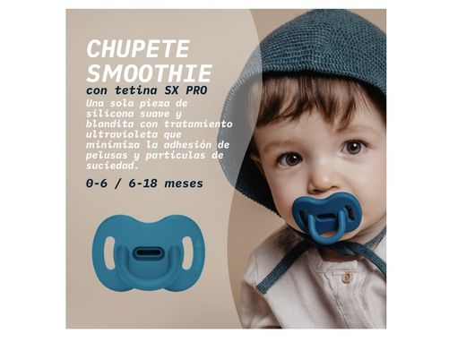 Suavinex Chupete Smoothie Tetina Fisiologica Intense (Todo Silicona)