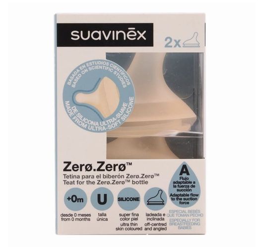 Suavinex Tetina Zero Zero Silicona Flujo Varias Opciones