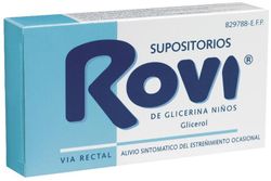 Supositorios Glicerina Rovi Infantil 1.44 G 15 S