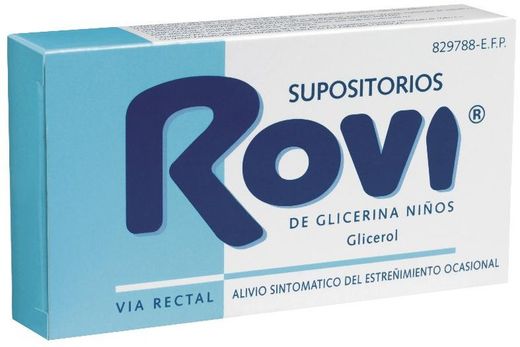 Supositorios Glicerina Rovi Infantil 1.44 G 15 S