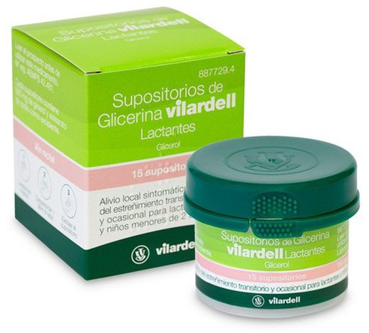 Supositorios Glicerina Vilardell Lactantes 18 supositorios