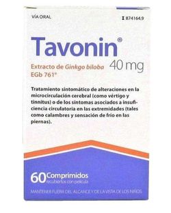Tavonin 40 Mg 60 Comprimidos Recubiertos