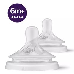 Tetina Natural Flujo Ultrarápido Philips Avent Natural Response +6 Meses 2 Unidades