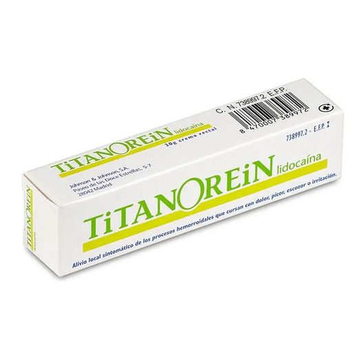 Titanorein Lidocaina Crema Rectal 20 G