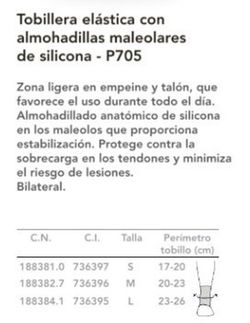 Tobillera Prim Aqtivo Sport Almohadilla 705