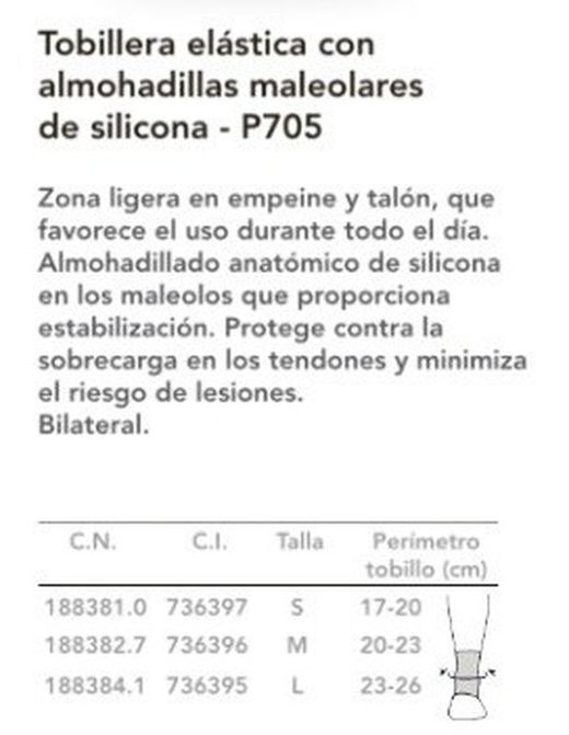 Tobillera Prim Aqtivo Sport Almohadilla 705