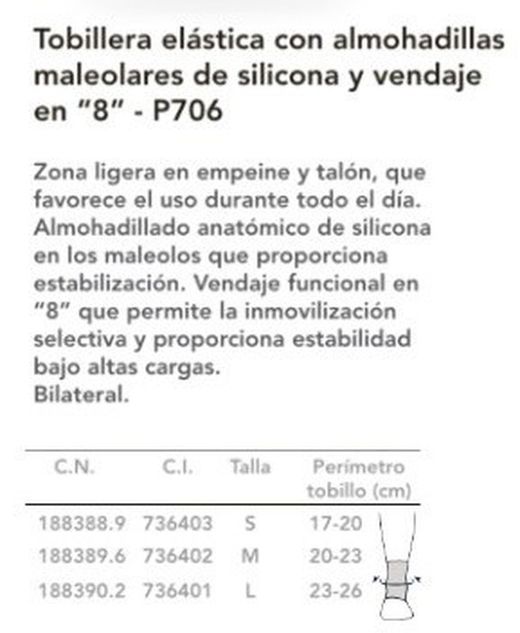 Tobillera Prim Graduable Aqtivo Sport 706