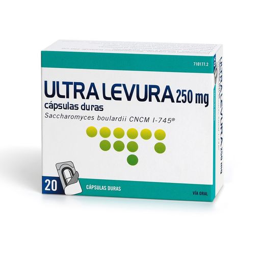 Ultra-Levura 250 Mg 20 Capsulas (Blister)