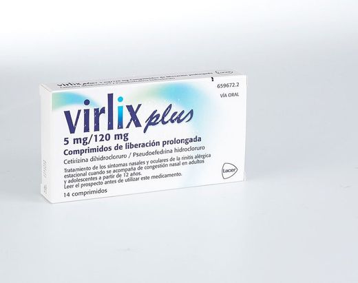 Virlix Plus 5/120 Mg 14 Comprimidos Liberacion P