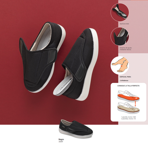 Zapatilla 3089 Negro Calzamedi