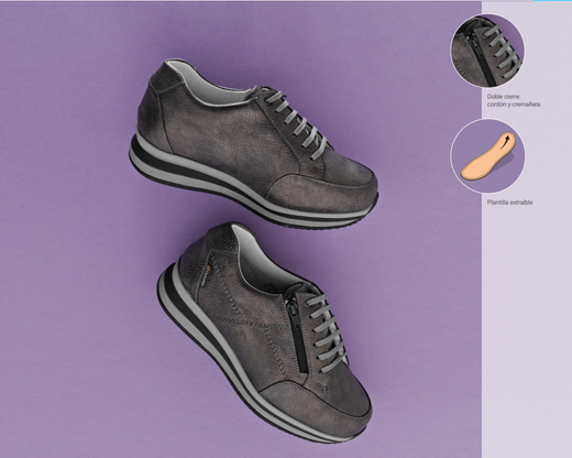 Zapato 0805 Gris T39 Calzamedi