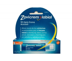 Zovicrem Labial 50 Mg/G Crema 2 G Bomba Dosifica